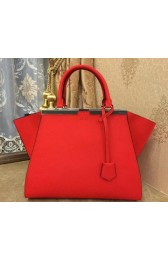 Fake Best Fendi 3Jours Tote Bag Calfskin Leather F9666 Red VS09056
