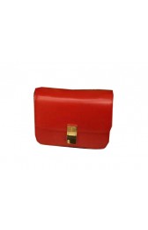 Fake Celine Classic Box Small Flap Bag Smooth Leather C3347 Red VS01080