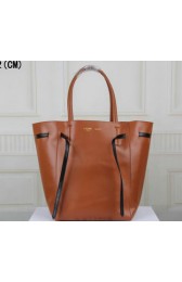 Fake Celine Medium Cabas Phantom Bag Calfskin C3385 Wheat VS05736