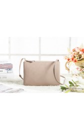 Fake Celine Small Trio Crossbody Bag 3001 in Light Khaki Original Calfskin Leather VS02079