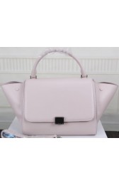 Fake Celine Trapeze Bag Original Leather CT3342 Light Pink VS03829