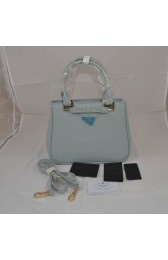 Fake Cheap Mingdu Prada Saffiano Calf Leather Bow Tote Bag BN2245 in Light Blue VS04042