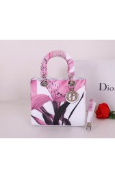 Fake Christian Dior Alstroemeria Flower Lady Dior Bag CD6087 Lavender VS02499