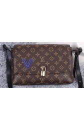 Fake Copy Louis Vuitton Monogram Canvas Shoulder Bag M94119 Black VS03582