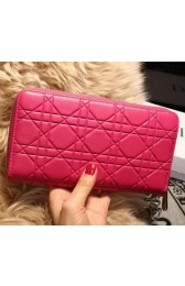Fake Dior Escapade Wallet in Sheepskin Leahter D1873 Rose VS00938