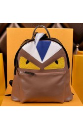 Fake Fendi Selleria Backpacks Original Leather F2220 Apricot VS01975