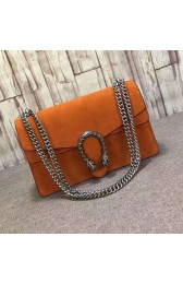 Fake Gucci Dionysus Suede Shoulder Bag Orange 400249 VS04491