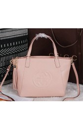 Fake Gucci Soho Original Leather Top Handle BagS 369176 Pink VS03856