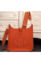 Fake Hermes Evelyne 32cm Messenger Bag H1188 Orange VS03054