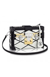 Fake Imitation Louis Vuitton Epi Leather Petite Malle Malletage M50114 White VS02010