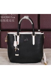 Fake Louis Vuitton Cruise 2015 Smooth Leather Tote Bags M96288 Black VS09222