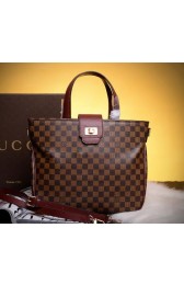 Fake Louis Vuitton Damier Ebene Canvas Tote Bag N43111 Burgundy VS05007