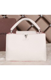 Fake Louis Vuitton Elegant Capucines Bags MM M48868 White VS00475