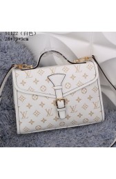 Fake Louis Vuitton Litchi Leather GERMAIN Bag M51122 White VS01502