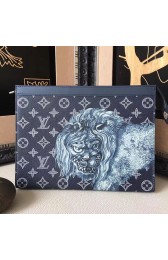 Fake Louis Vuitton Monogram Canvas Lion Pochette Voyage MM M66639 VS05199
