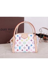 Fake Louis Vuitton Monogram Multicolore Marais BB Tote Bag M41071 White VS05741