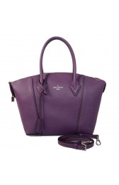 Fake Louis Vuitton Veau Cachemire LOCKIT PM M94594 Purple VS09069