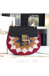 Fake Luxury Chloe Drew Small Suede and Leather Shoulder Bag 290970 VS02600