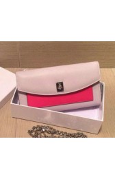 Fake Luxury Dior Twist Rendez-Vous Wallet Smooth Calfskin M0400 Beige&Rose VS04969
