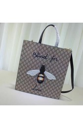 Fake Luxury Gucci Bee Print Soft GG Supreme Tote 450950 VS09651