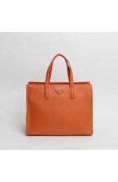 Fake Prada Saffiano Leather Tote Bag BN2603 in Orange XZ VS04731