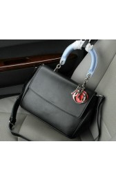 Fake Replica Dior Be Dior Flap Bag Nappa Leather CD1140 Black VS01395