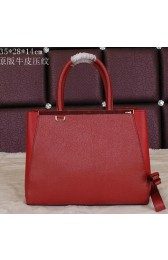 Fake Replica Fendi 2Jours Tote Bag Original Leather 8B8934L Burgundy VS01070