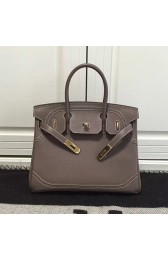 Fake Replica Hermes Birkin 30 Tote Bag in Grey Swift Leather HB1220 VS07470