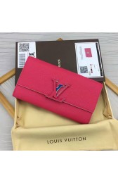 Fashion Louis Vuitton Taurillon Leather Capucines Wallet Rose M61471 VS05795
