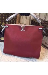 Fashion Replica Louis Vuitton Python Tournon Hobo Bag M50541 Burgundy VS09245
