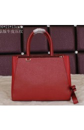 Fendi 2Jours Tote Bag Original Leather 8B8935S Burgundy VS06074