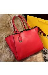 Fendi 3Jours Tote Bag Original Leather FJ2352 Red VS02305