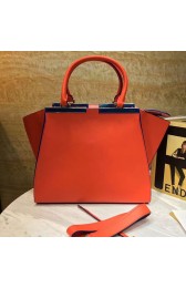 Fendi 3Jours Tote Bag Red Original Leather F280501 VS02129