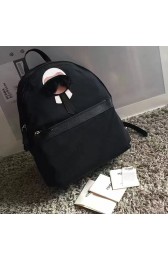 Fendi Backapck in Nylon and Leather Black 231010 VS00554