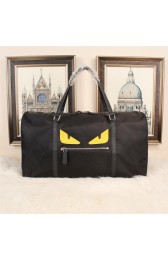 Fendi Bag Bugs Travelling Bag Nylon Fabric FD992122 Black VS01587
