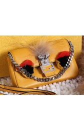 Fendi Baguette Bag Original Leather F80354 Yellow VS02434
