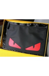 Fendi Buggies Pouch Nylon Fabric 7N00781 Red VS08986