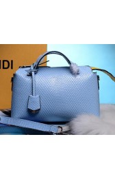 Fendi BY THE WAY Bag Original Snake Leather F2388 SkyBlue VS01032