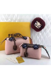 Fendi By The Way Bag Pink Soft Calfskin With Flower Tail FD0728 VS03776