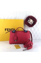 Fendi By The Way Samll Bag Red Soft Calfskin With Flower Tail FD0728 VS03600