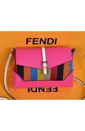Fendi Pequin Large Canvas Clutch 8M2688 Rose VS02860
