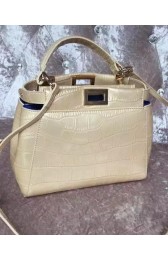 Fendi Regular Peekaboo Small Tote Bag F30320 Gold VS01632