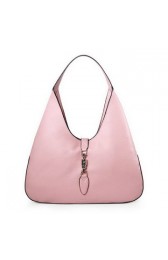 Gucci 362968 Jackie Soft Calfskin Leather Hobo Bag Pink VS08391