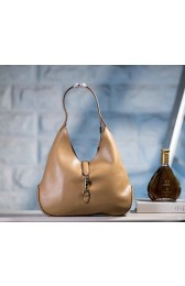 Gucci 362968 Jackie Soft Leather Hobo Bag Apricot VS02669