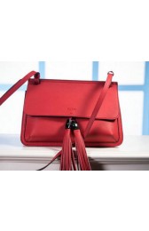 Gucci Bamboo Daily Leather Flap Shoulder Bags 370826 Red VS05470