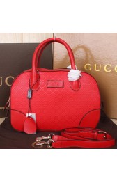 Gucci Bright Diamante Leather Top Handle Bags 354224 Red VS06457
