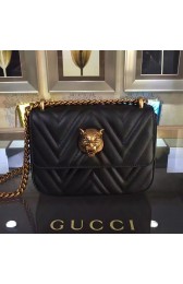Gucci Broadway Chain Shoulder Bag Black 432581 VS00412