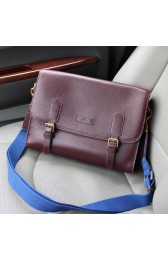 Gucci Calfskin Leather Messenger Bag 347249 Brown VS03932