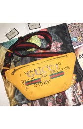 Gucci Coco Capitan Logo Belt Bag Yellow 493865 VS07616