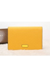 Gucci Diamante Leather Clutch G8028 Yellow VS05798